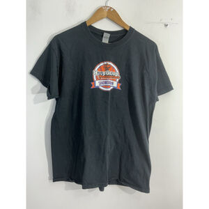 Kids Gildan Short Sleeve Pullover T Shirt Large Graphics Blue